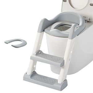 Reductor toaleta cu 2 trepte Little Mom Training Seat Grey imagine