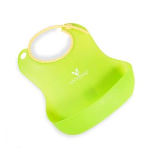 Baveta din silicon Cangaroo Baby Bib Am green imagine