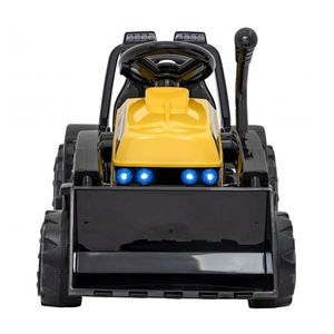 Buldozer electric 6V cupa mobila 86x40x42 cm galben imagine