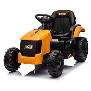 Tractor electric cu telecomanda 2.4G si licenta JCB Yellow imagine