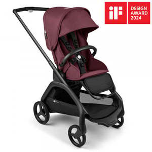 Carucior Bugaboo Dragonfly black dark cherry imagine