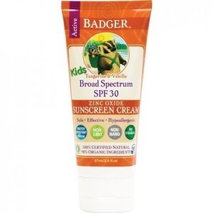 SHORT LIFE - Crema Protectie Solara SPF 30 pentru Copii cu Mandarine si Vanilie Badger, 87 ml imagine