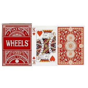 Carti de joc piatnik - Wheels poker red imagine