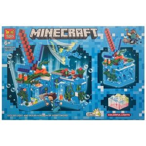 Set de constructie Minecraft City of Light, Ocean Kingdom of Giant Sword, 353 piese tip lego imagine