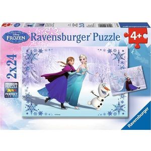 Puzzle 2 in 1. Frozen: Surori pentru totdeauna imagine