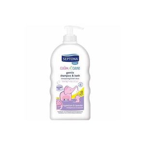 Sampon si Spuma de Baie cu Lavanda si Hipericum pentru Copii - Septona Baby Calm'n'Care Gentle Shampoo&Bath Hypericum&Lavender, 500 ml imagine