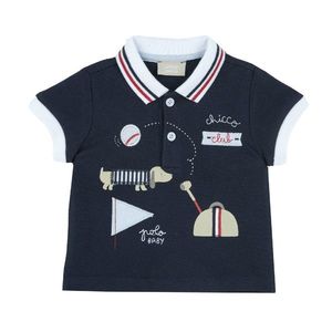 Tricou pentru copii Chicco, polo cu maneca scurta, albastru imagine