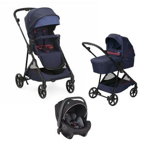 Carucior copii 3 in 1 Chicco Seety, OxfordBlue (Albastru), 0luni+ imagine