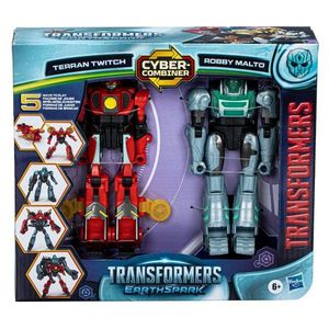 Set 2 figurine robot transformabile, Transformers, Earthspark Combiner imagine