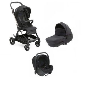 Carucior copii 4 in 1 Chicco One4Ever Comfort, PirateBlack, Kory Essential, de la nastere la 22Kg imagine