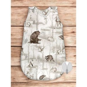 Sac de dormit MimiNu din bumbac 74 cm Design, Woodland 2.5 Tog imagine