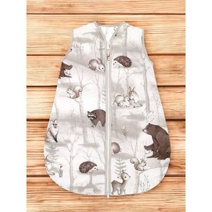 Sac de dormit MimiNu din bumbac 74 cm Design Woodland 2.5 Tog imagine