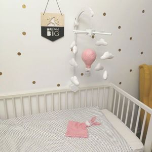 Jucarie bebelusi - BABY Carusel Patut Balon cu aer cald Zambete roz | Dandelion imagine