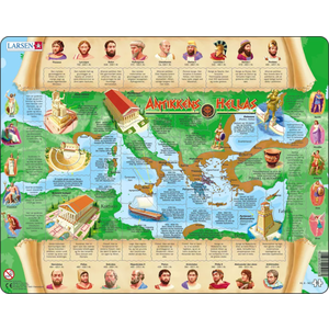 Puzzle - Grecia Antica, 95 piese | Larsen imagine