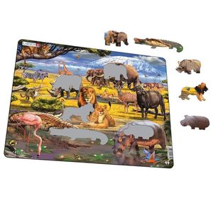 Puzzle - Savana Africana, 43 piese | Larsen imagine