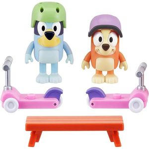 Set 2 figurine - Bluey - Bluey and Bingo's Scooter Fun | Moose Toys imagine