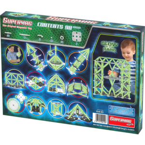 Set de constructie magnetic Classic Glow - 98 piese | Supermag imagine