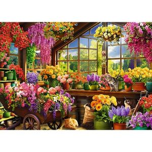 Puzzle 1000 piese - Tea Time - Pregatire pentru primavara | Trefl imagine