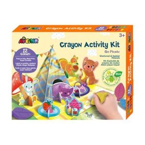 Kit de activitati cu creioane colorate - La picnic imagine