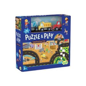 Joc 2 in 1: Puzzle and Play. Construction site imagine