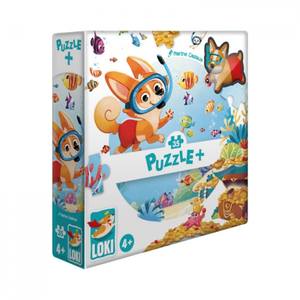 Puzzle Plus: Loki goes snorkeling - 35 pcs imagine