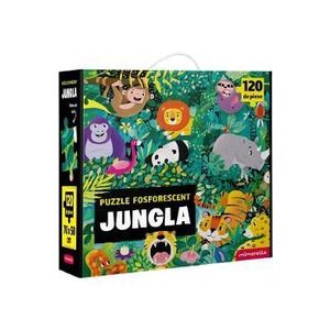 Puzzle fosforescent 120 piese. Jungla imagine