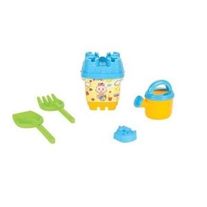 Set galetusa si forme pentru nisip Mini Castle Blue imagine