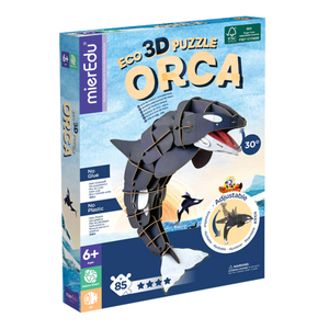 Puzzle 3D eco, mierEdu, Orca Deluxe, 85 piese imagine