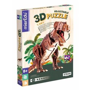 Puzzle 3D reglabil, mierEdu, Tyrannosaurus Rex Deluxe, 171 piese imagine