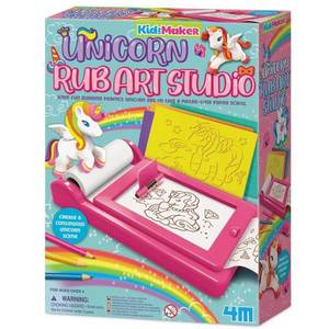 Studio creativ, 4M, Imprimare prin transfer, Unicorni, Kidzmaker imagine