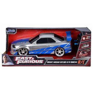 Masina cu telecomanda, Jada, Fast And Furious, Nissan Skyline GTR, 1: 16 imagine