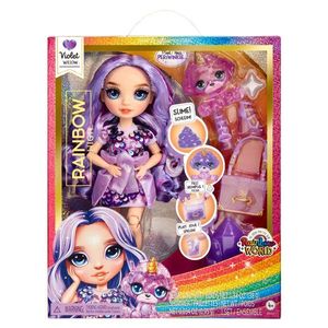 Papusa Rainbow High, Sparkle Slime, Violet Willow, 120223EU imagine