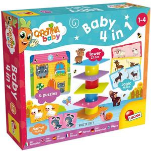 Joc educativ 4 in 1, Lisciani, Carotina Baby imagine