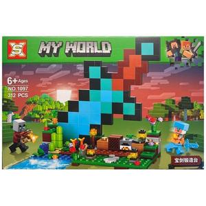 Set de constructie Minecraft My World 1 din 2, 312 piese tip lego imagine