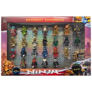 Set 24 figurine + accesorii Ninjago compatibile lego, Multicolor, 5 cm imagine