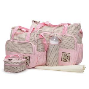 Set genti pentru mamici Mama Bag Stella Pink - Moni imagine