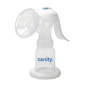 Pompa manuala de san Sanity Easy Comfort, cu clapeta, biberon si tetina BPA free imagine