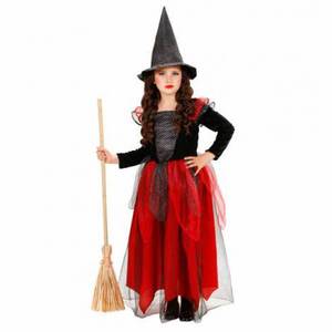 Costum vrajitoare halloween copii 5 - 7 ani / 128 cm imagine