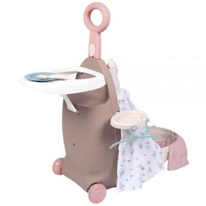 Valiza multifunctionala pentru papusi Smoby Baby Nurse 3 in 1 maro imagine