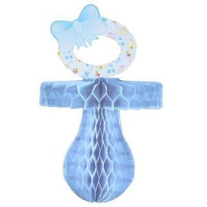 Decor suzeta albastra hartie 26 cm imagine