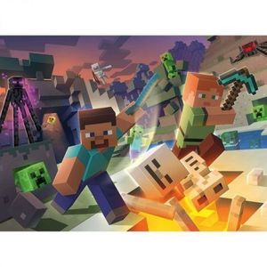 Puzzle Monstri Minecraft, 100 Piese imagine