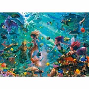 Puzzle sirene si animale 9000 piese imagine