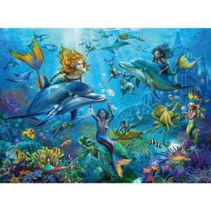 Puzzle sirene si delfini 100 piese imagine