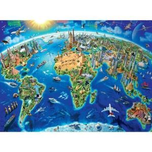 Puzzle harta lumii 300 piese imagine