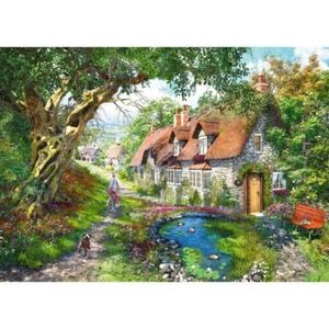 Ravensburger - Puzzle casuta pe deal 1000 piese design nou imagine