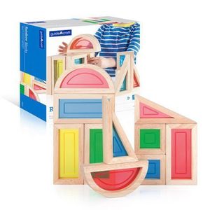 Rainbow Blocks set 10 piese, Guidecraft imagine