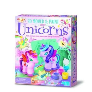 Atelier creativ 3D Modeleaza si picteaza - Unicorni cu sclipici imagine