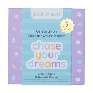 Set cadou bratara si charmuri - Calendar pentru sarbatorit evenimente Chase Your Dream imagine