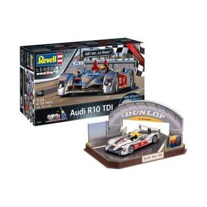 Model set audi r10 tdi le mans + 3d puzzle diorama imagine