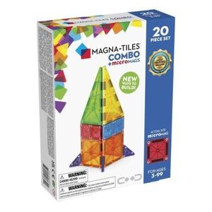 MAGNA-TILES Combo + microMAGS, 20 piese imagine